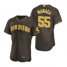 Men's San Diego Padres Sean Manaea Brown Authentic Road Jersey
