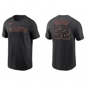 Sean Manaea Men's San Francisco Giants Buster Posey Nike Black Name & Number T-Shirt