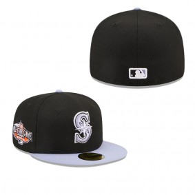 Men's Seattle Mariners Black Side Patch 59FIFTY Fitted Hat