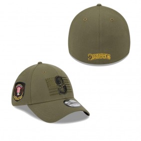 Men's Seattle Mariners Green 2023 Armed Forces Day 39THIRTY Flex Hat