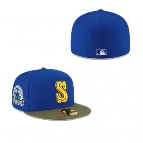 Seattle Mariners Just Caps Dark Forest Visor 59FIFTY Fitted Hat