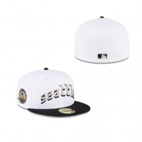 Seattle Mariners Just Caps Optic White 59FIFTY Fitted Hat