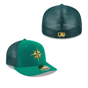 Men's Seattle Mariners Kelly Green 2023 St. Patrick's Day Low Profile 59FIFTY Fitted Hat