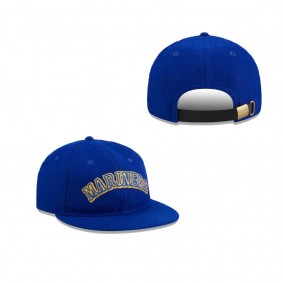 Seattle Mariners Melton Wool Retro Crown 9FIFTY Adjustable Hat