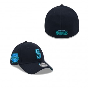 Men's Seattle Mariners Navy 2023 MLB Father's Day 39THIRTY Flex Hat