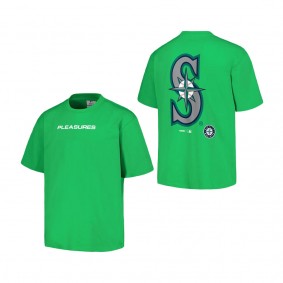 Men's Seattle Mariners PLEASURES Green Ballpark T-Shirt
