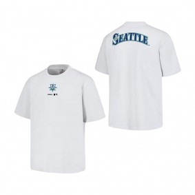 Men's Seattle Mariners PLEASURES White Mascot T-Shirt