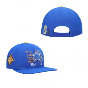 Men's Seattle Mariners Pro Standard Blue Cooperstown Collection Years Snapback Hat