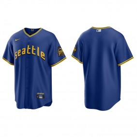 Seattle Mariners Royal 2023 City Connect Replica Jersey
