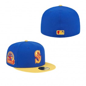 Men's Seattle Mariners Royal Yellow Empire 59FIFTY Fitted Hat