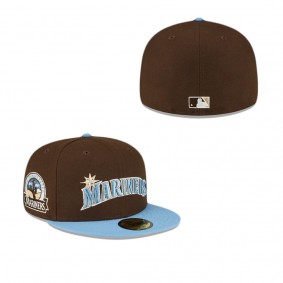 Seattle Mariners Walnut Sky 59FIFTY Fitted Hat
