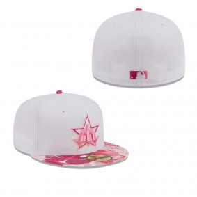 Men's Seattle Mariners White Pink Flamingo 59FIFTY Fitted Hat
