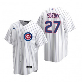 Men's Chicago Cubs Seiya Suzuki Nike White Replica Home Jersey