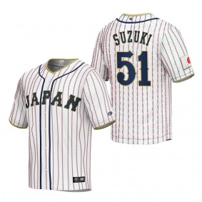 Seiya Suzuki Men's Japan Baseball White 2023 World Baseball Classic Replica Jersey