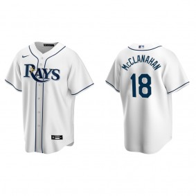 Shane McClanahan Men's Tampa Bay Rays White Home Replica Player Jersey