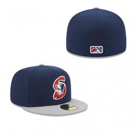 Men's Somerset Patriots Blue Authentic Collection Alternate Logo 59FIFTY Fitted Hat