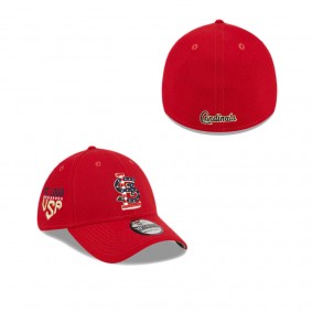 St Louis Cardinals Independence Day 2023 39THIRTY Stretch Fit Hat