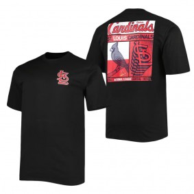 Men's St. Louis Cardinals Black Two-Sided T-Shirt