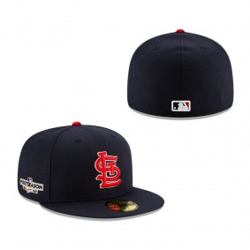 Men's St. Louis Cardinals Navy 2022 Postseason Side Patch 59FIFTY Fitted Hat