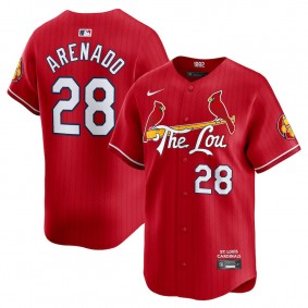 Men's St. Louis Cardinals Nolan Arenado Red 2024 City Connect Limited Player Jersey