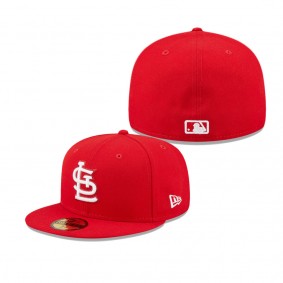 Men's St. Louis Cardinals Red Logo 59FIFTY Fitted Hat