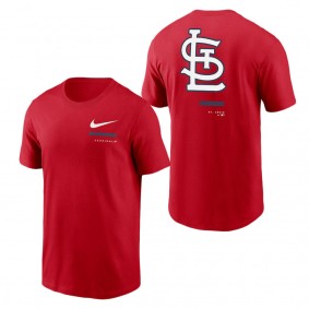 Men's St. Louis Cardinals Red Over the Shoulder T-Shirt