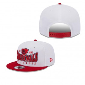 Men's St. Louis Cardinals White Red Crest 9FIFTY Snapback Hat