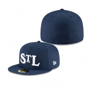 Men's St. Louis Stars Navy Cooperstown Collection Turn Back The Clock 59FIFTY Fitted Hat