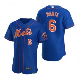 Men's New York Mets Starling Marte Royal Authentic Alternate Jersey