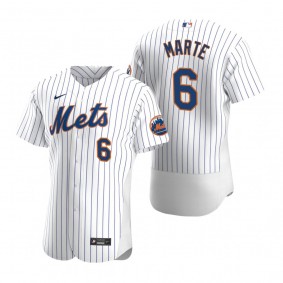 Men's New York Mets Starling Marte White Authentic Home Jersey