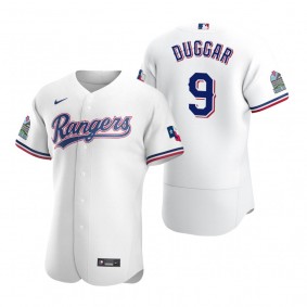 Men's Texas Rangers Steven Duggar White Authentic Home Jersey