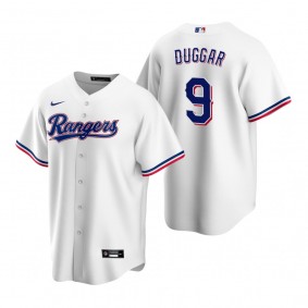Men's Texas Rangers Steven Duggar White Replica Home Jersey