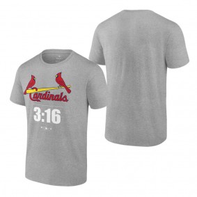 Stone Cold Steve Austin St. Louis Cardinals Heather Gray 3:16 T-Shirt