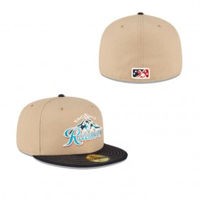 Tacoma Rainiers Just Caps Beige Camel 59FIFTY Fitted Hat