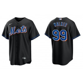 Men's New York Mets Taijuan Walker Black Replica Alternate Jersey