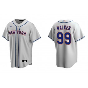 Men's New York Mets Taijuan Walker Gray Replica Road Jersey