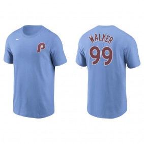 Taijuan Walker Men's Philadelphia Phillies Bryce Harper Nike Light Blue Name & Number T-Shirt