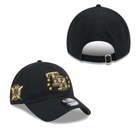 Men's Tampa Bay Rays Black 2024 Armed Forces Day 9TWENTY Adjustable Hat