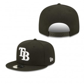 Men's Tampa Bay Rays Black Team 9FIFTY Adjustable Snapback Hat