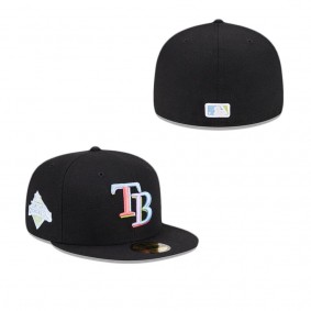 Tampa Bay Rays Colorpack Black 59FIFTY Fitted Hat