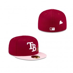 Tampa Bay Rays Just Caps Rose Flower 59FIFTY Fitted Hat