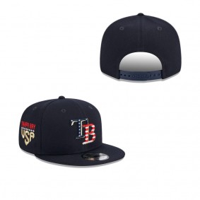 Men's Tampa Bay Rays Navy 2023 Fourth of July 9FIFTY Snapback Adjustable Hat