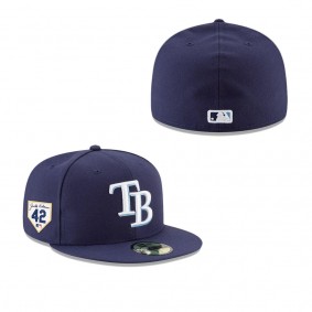 Men's Tampa Bay Rays Navy 2023 Jackie Robinson Day 59FIFTY Fitted Hat