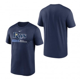 Men's Tampa Bay Rays Nike Navy 2023 Postseason Authentic Collection Dugout T-Shirt