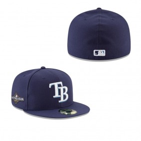 Men's Tampa Bay Rays Navy 2023 Postseason 59FIFTY Fitted Hat