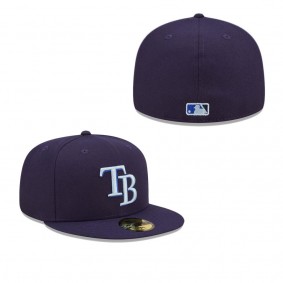 Men's Tampa Bay Rays Navy Monochrome Camo 59FIFTY Fitted Hat