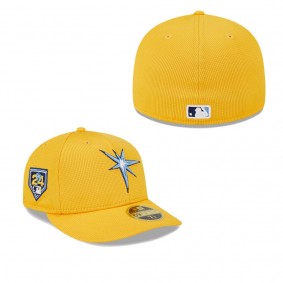 Men's Tampa Bay Rays Yellow 2024 Spring Training Low Profile 59FIFTY Fitted Hat