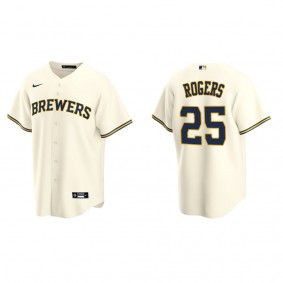 Brewers Taylor Rogers Cream Replica Home Jersey