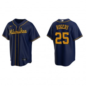 Brewers Taylor Rogers Navy Replica Alternate Jersey