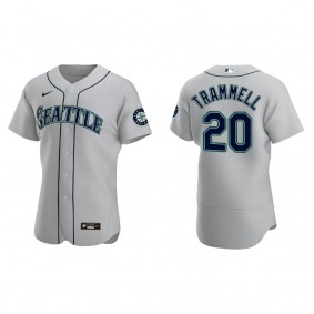 Taylor Trammell Seattle Mariners Gray Alternate Authentic Jersey